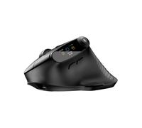 AIRMARS Vertical Mouse with LED Screen, Ergonomic Mouse for PC and Laptops | Rechargeable Vertical Mouse Wireless, 6 DPI Levels, 3-Device Connectivity (2.4G + Dual Bluetooth), Black