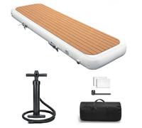 AIRMAT FACTORY 6.6ft Inflatable Gangway for Boats and Yachts, Inflatable PVC Boat Floating Dock, Easy Setup for Marine Use
