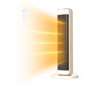 AIRMATE 25 Inch Electric Heater for Home Low Energy, 2000W Tower Space Heater, 80° Oscillating Portable Heaters, 5 Modes 24H Timer Overheat Tip Over Protection Ceramic Room Heater for Office Bedroom