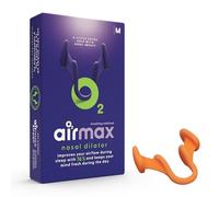 Airmax Nasal Dilator | 76% More air | Breathing aid Through The Nose | 1 Pack - Size Medium Orange | Anti Snore Device | More Oxygen | Snoring aids for Men and Women | Sleep Better and Wake up Rested