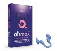 Airmax Nasal Dilator - Anti snoring Devices - Nose Dilator, Sleep aid and Snore Stopper - Breathe Right Through The Nose - Snoring aids for Men and Women - with Free Storage Box - 1 Pack - Small Blue