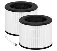 Airmega 100 Air Filter Compatible with COWAY Airmega 100 Air Purifier 3-in-1 H13 True HEPA & Activated Carbon Replacement Filter (2 Pack)