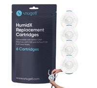 AirMini HumidX by Snugell - Replacement HumidX Cartridges Compatible with Airmini - Made for AirFit/AirTouch F20 Full-face CPAP Masks (6)