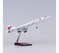 AirModels Extra Large British Airways Concorde Aircraft Model - 1:125 Scale Resin Model Airplane Toy Collectable Gift