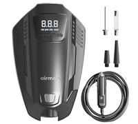 Airmoto MX100 Tire Inflator Portable Air Compressor - 150 PSI Air Pump for Car Tires - 12V DC Air Compressor for Car, Motorcycle, Bicycle - Portable Tire Inflator with Auto-Shutoff and LED Light