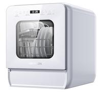 AIRMSEN 2025 NEW Upgraded Portable Dishwasher No Plumbing Table Top Dishwasher with 5L Tank, 9 Programs, 37 * 50cm Ultra-Narrow & Deep Design, 1-24H Delay Start & 360° Dual Spray, White