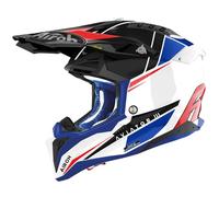 Helmet Off Road Airoh AVIATOR 3 Push Blu/Red Gloss