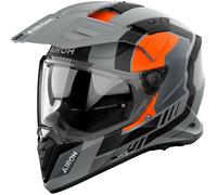 Airoh Bandit Horn, adventure helmet M Matt Grey/Neon-Orange/Black