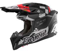 Airoh Aviator 3 Burnout, motocross helmet XXL Matt Black/Grey/Red