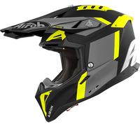 Airoh Aviator 3 Glory, motocross helmet L Matt Black/Grey/Neon-Yellow