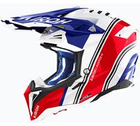 Airoh Aviator 3 Hima, motocross helmet XL White/Red/Blue
