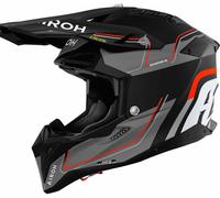 Airoh Aviator 3 Leader Motocross Helmet, black matt/grey/orange, size L (59/60)