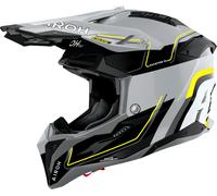 Airoh Aviator 3 Leader Motocross Helmet, grey/black/yellow, size XS (53/54)