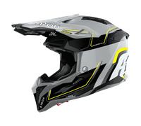 Airoh Aviator 3 Leader, motocross helmet XL Grey/Black/Neon-Yellow