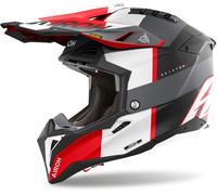 Airoh Aviator 3 Monarch Motocross Helmet, black-grey-red, size XS for Men