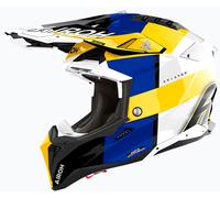 Airoh Aviator 3 Monarch, motocross helmet L Blue/Yellow/White/Black