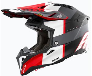 Airoh Aviator 3 Monarch, motocross helmet XL Matt Grey/Black/Red/White