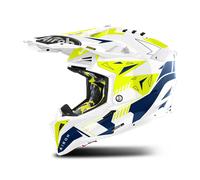 AIROH Aviator 3 MX Helmet Spin Yellow/BlueXS Yellow,Blue