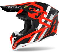 Airoh Aviator 3 Rainbow Carbon Motocross Helmet, red, size XS for Men