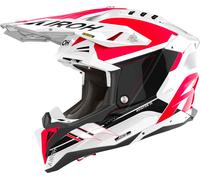 Airoh Aviator 3 Saber, motocross helmet M White/Red/Black