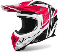 Airoh Aviator Ace 2 Engine Motocross Helmet, black-white-red, size S for Men
