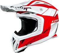 Airoh Aviator Ace 2 Iron, motocross helmet L White/Red