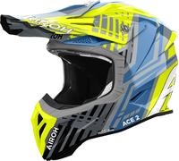 Airoh Aviator Ace 2 Proud, motocross helmet S Neon-Yellow/Blue/Grey/Black