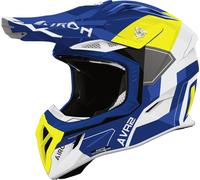 Airoh Aviator Ace 2 Shield, motocross helmet L Blue/White/Neon-Yellow