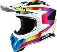 Airoh Aviator Ace 2 Sunrise, motocross helmet S White/Blue/Pink