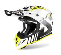 Airoh Aviator Ace Motocross Helmet Nemesi White Gloss
