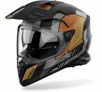 Airoh BADX-X Horn Enduro Helmet, grey matt/gold, size M (57/58)