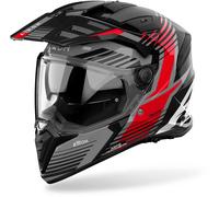 Airoh BADX-X Spicy Enduro Helmet, black/grey/red, size L (59/60)