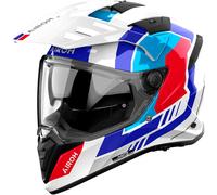 Airoh Bandit Horn Enduro Helmet, white-red-blue, size 3XL for Men