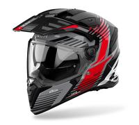 Airoh Bandit Spicy, adventure helmet L Black/Grey/Red