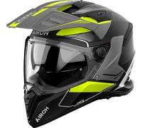 Airoh Bandit Tune, adventure helmet L Matt Grey/Neon-Yellow/Black