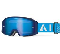 Airoh Blast XR1 MX Goggles Blue Matt w/Blue Mirror Lens Motocross Off-Road