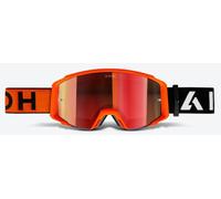 Airoh Blast XR1 MX Goggles Black Orange w/Red Mirror Lens Motocross Off-Road