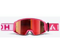 Airoh Blast XR1 MX Goggles Pink Matt w/ Red Mirror Lens Motocross Off-Road