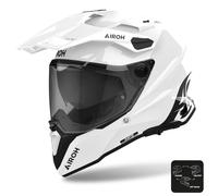 Airoh Commander 2 Adventure Moto Motorcycle Motorbike Helmet Gloss White