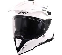 Airoh Commander 2 Color White Dual Sport Helmet Motorcycle Adventure Solid Lid