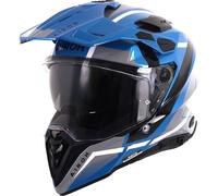 Airoh Commander 2 Mavick Cerulean Blue Dual Sport Helmet Motorbike Adventure Lid