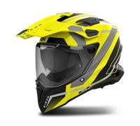 Airoh Commander 2 Mavick Motocross Helmet, black-grey-yellow, size L for Men