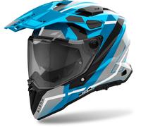Airoh Commander 2 Mavick Motocross Helmet, black-grey-blue, size M for Men