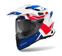 Airoh COMMANDER 2 REVEAL Blue Red Composite Carbon Motorcycle Helmet