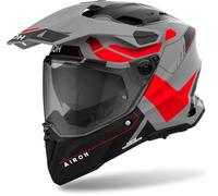 Airoh Commander 2 Reveal, adventure helmet M Matt Grey/Black/Neon-Red