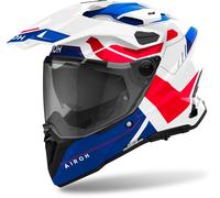 Airoh Commander 2 Adventure Motorcycle Motorbike Helmet - Reveal Blue/Red