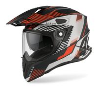 Airoh Commander Boost Motocross Helmet, black-orange, size 2XL for Men