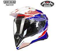 Airoh Commander Boost, enduro helmet M White/Blue/Red