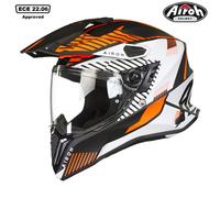 Airoh Commander Boost, enduro helmet M Matt Black/White/Orange