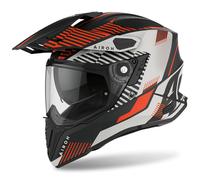 Airoh Commander Adventure Boost White Blue Gloss Dual Sports Adventure Helmet